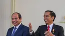 Kelihatannya, Pak Jokowi akrab banget sama Presiden Mesir (Liputan6.com)