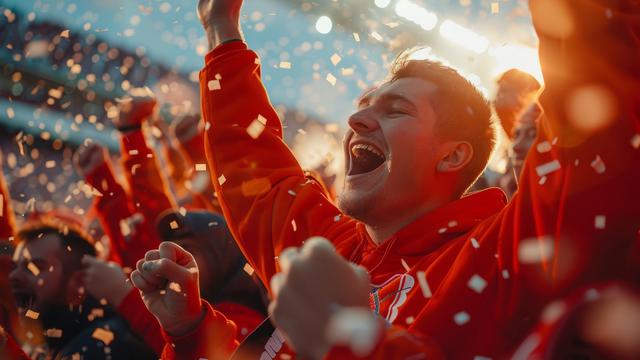 Ilustrasi kemenangan, suporter