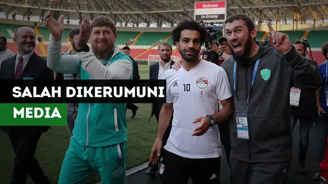 VIDEO: Mohamed Salah Dikerumuni Awak Media di Rusia