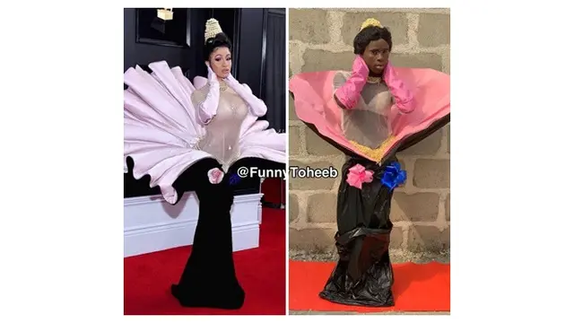 Cowok Ini Tirukan Outfit Seleb Dunia Versi Low Budget, 7 Fotonya Bikin Geli