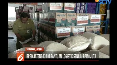 BPBD Jawa Tengah siapkan bantuan logistik berupa makanan, alat rumah tangga, dan perlengkapan sekolah untuk korban gempa di NTB.