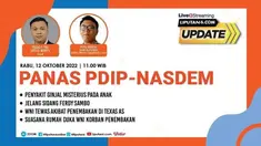 Liputan6 Update, 12 Oktober 2022
Host: Teddy Tri Setio Berty
Panelis: Putu Merta Surya Putra, Editor News Liputan6.com

Tema:
Panas PDIP-Nasdem

Subtema:
- Penyakit Ginjal Misterius Pada Anak
- Jelang Sidang Ferdy Sambo
- WNI Tewas Akibat P...