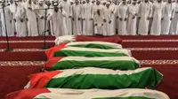Emir Qatar Pimpin Doa Jenazah 6 Korban Tewas Serangan Israel di Doha
