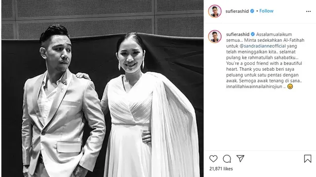 Sandra Dianne (Foto: Instagram/@sufierashid)