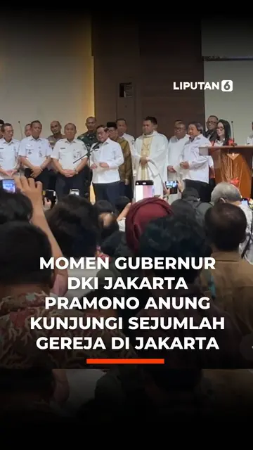Momen Gubernur DKI Jakarta Pramono Anung Kunjungi Sejumlah Gereja di Jakarta