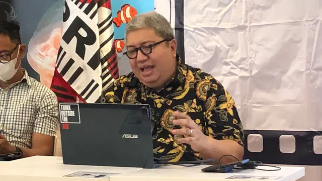 Ketua Umum Aprindo, Roy N Mandey dalam Konferensi Pers Rafaksi Migor, di Jakarta, Jumat (18/8/2023). (Tira/Liputan6.com)