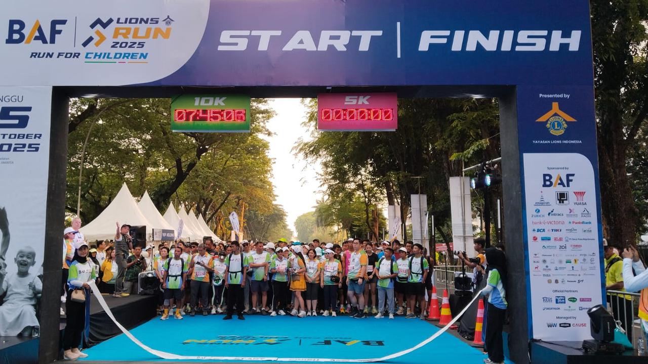 Lebih 9.000 Pelari Ramaikan BAF Lions RUN 2025 'Run For Children