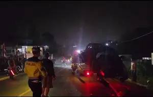 Polisi Periksa Sopir Truk Boks Pemicu Kecelakaan Maut di Puncak Cianjur