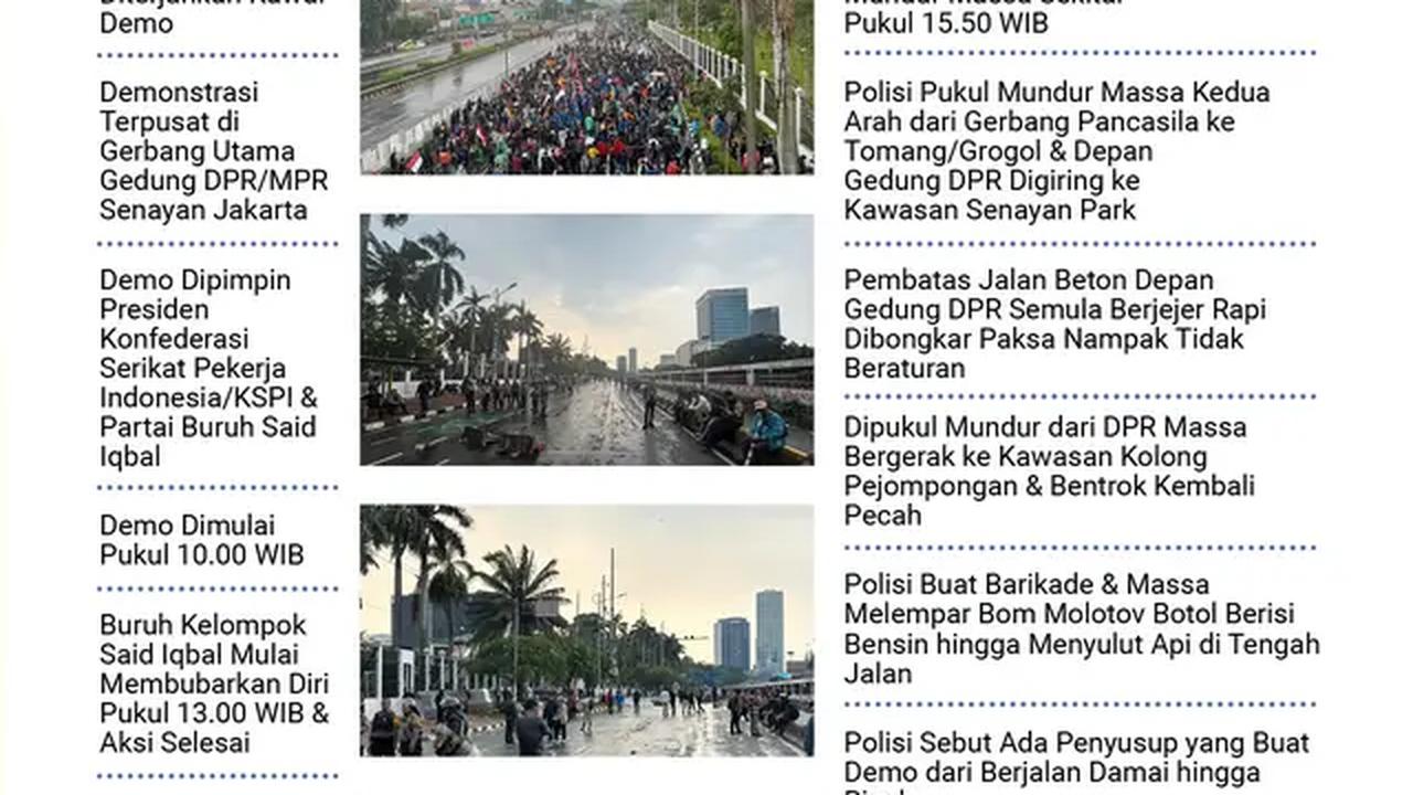 Infografis Kronologi Demo 28 Agustus 2025 Berujung Ricuh. (Liputan6.com/Gotri/Abdillah)