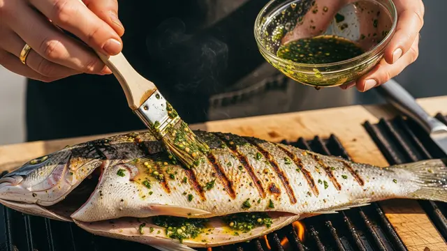 Pengolesan Bumbu Ikan