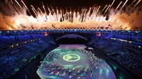 Lihat lebih dekat apa yang menerangi Stadio Maracana pada upacara pembukaan Olimpiade 2016 Rio de Janeiro di sini.