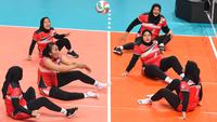 Tim voli duduk putri Indonesia mengalahkan Kamboja di ASEAN Para Games 2022. (Istimewa)