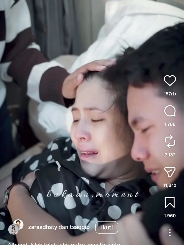 Zara Adhisty Melahirkan Anak Pertama Bejemis Kelamin Laki-laki