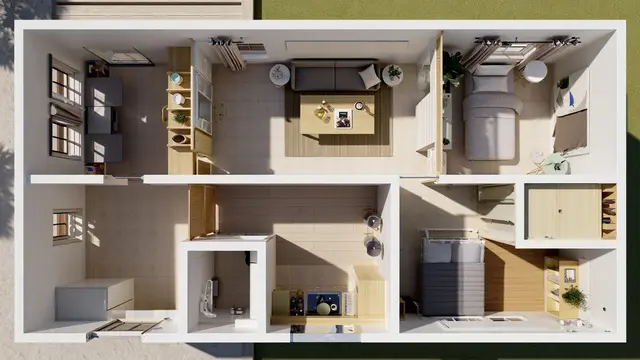 Desain Rumah 1 Lantai dengan Konsep Terbuka (Foto: Reve.com)