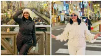 6 Inspirasi Outfit Liburan Pakai Sweater ala Bella Saphira, Modis di Usia 50-an
