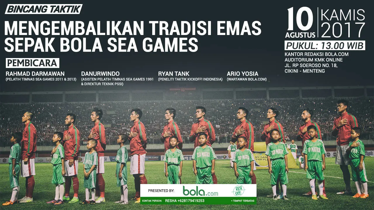 Bincang Taktik Mengembalikan Tradisi Emas Sepak Bola SEA Games (Bola.com/Grafis: Adreanus Titus/Foto: Vitalis Yogi Trisna)