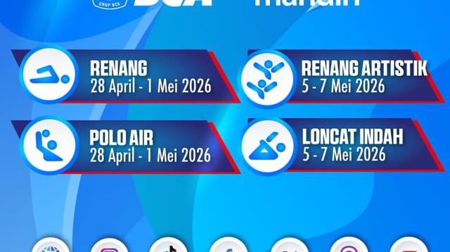 Jadwal Kejurnas Akuatik Indonesia. (Istimewa)