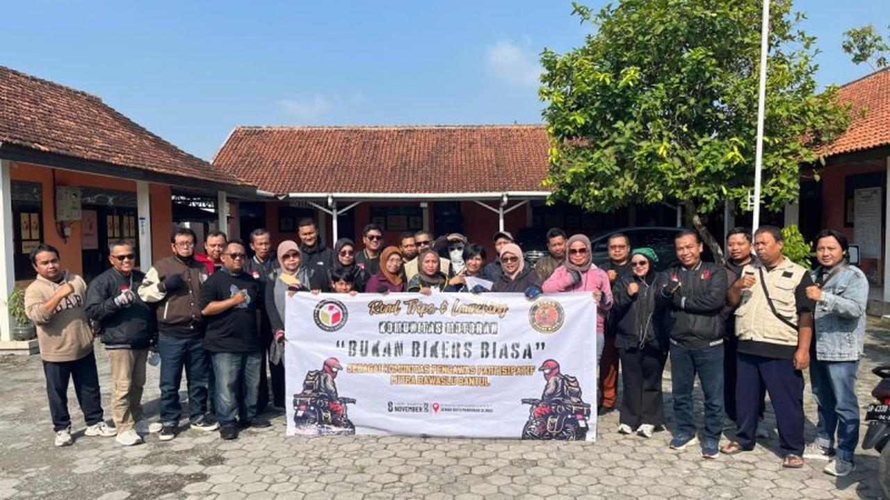 Bawaslu Bantul Gandeng Komunitas Motor Perkuat Jejaring Pengawas Partisipatif