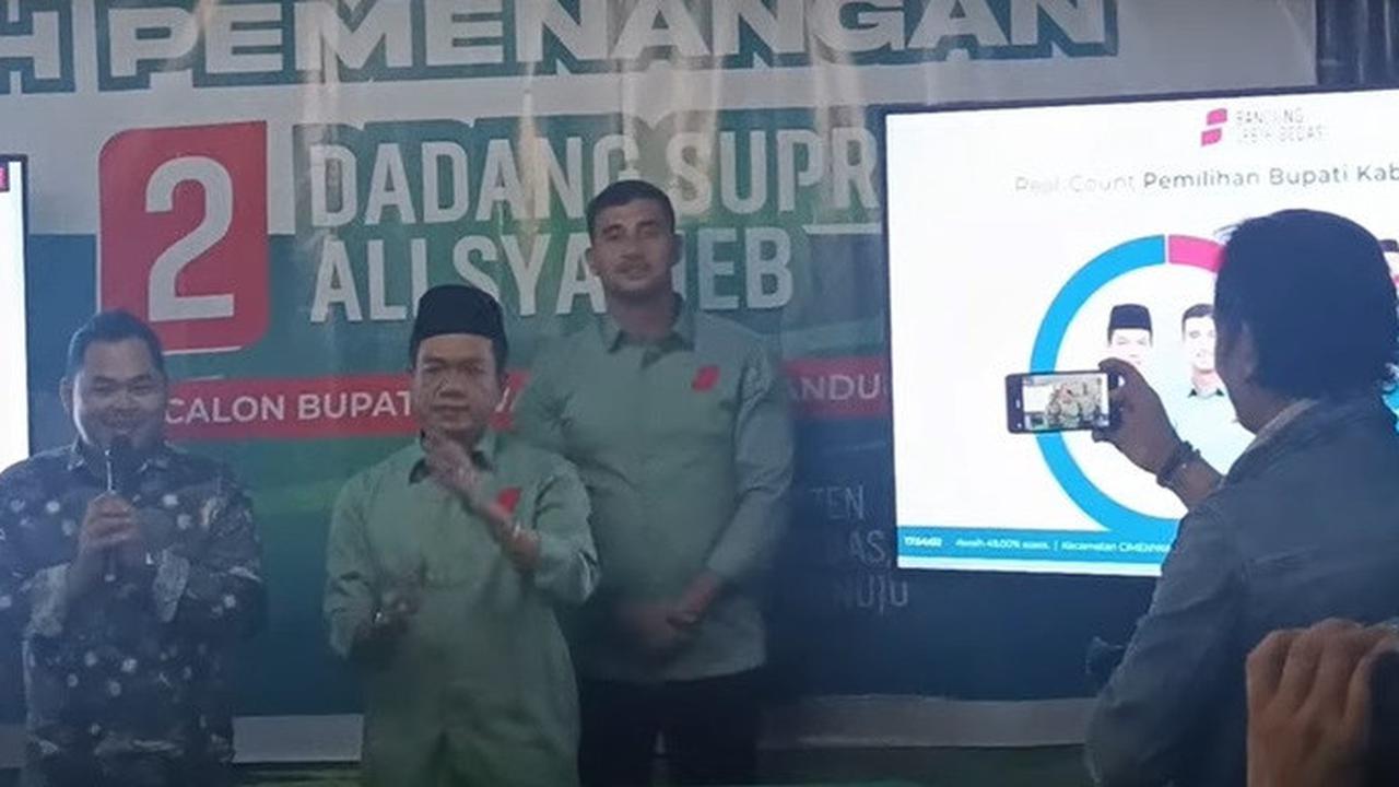 Quick Count Pilkada Kabupaten Bandung 2024: Dadan-Ali Syakieb Kalahkan Sahrul Gunawan-Gun Gun Gunawan