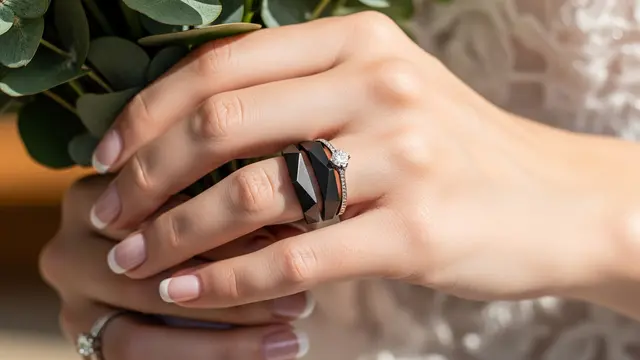 Trend Model Cincin Nikah Hitam 2025