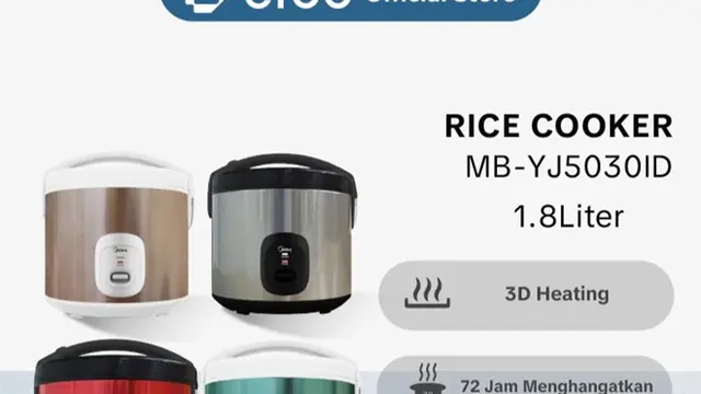 Midea Rice Cooker 1.8L MB-YJ5030ID