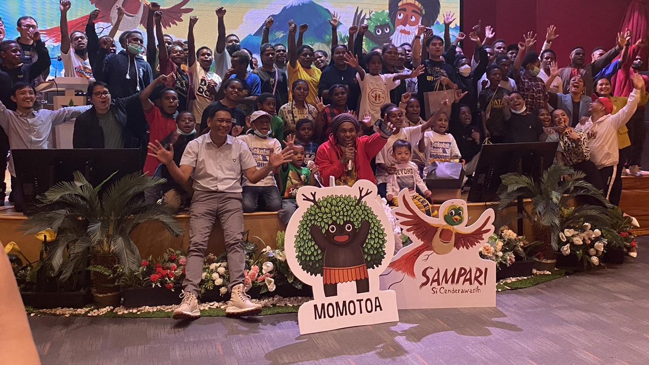 Acara Launching Buku Cerita Sampari Seri #2, di Perpustakaan Nasional, Senin, 11 Desember 2023.