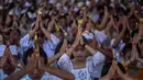 Usai memperingati Hari Raya Nyepi dan Tahun Baru Saka, umat Hindu berharap bisa menjalani kehidupan dengan lebih baik di tahun-tahun berikutnya. (Juni Kriswanto/AFP)