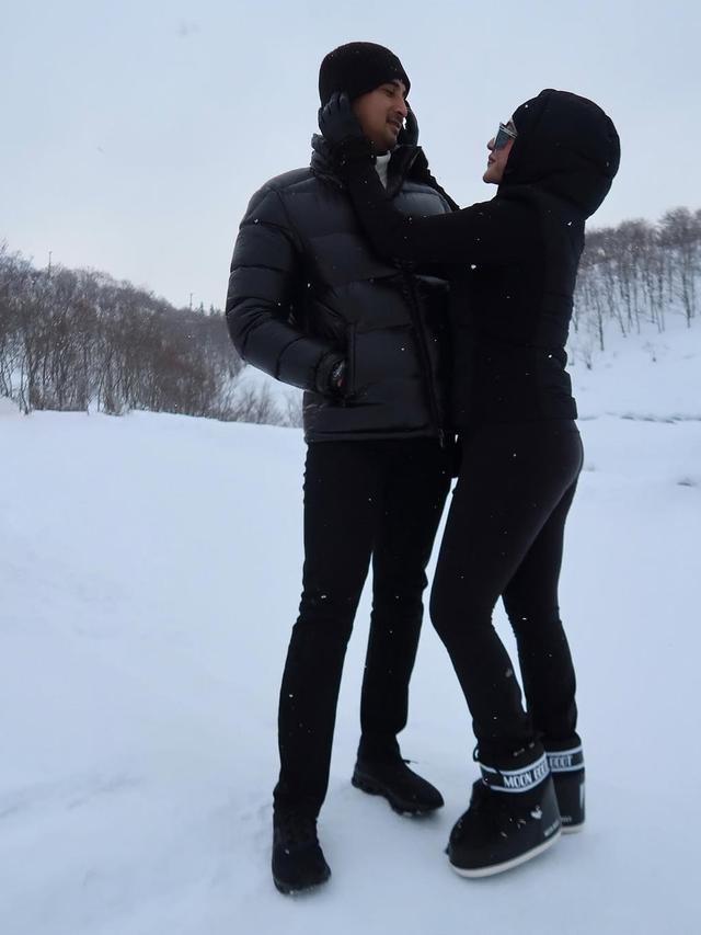 Gaya Margin Wieheerm saat Main di Salju (instagram/marginw).