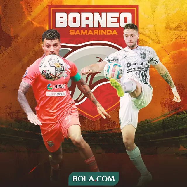 Borneo FC - Stefano Lilipaly dan Felipe Cadenazzi