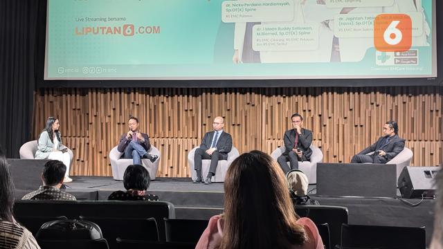 Liputan6 Update Spesial Healthy Monday di SCTV Tower, Jakarta, Rabu (6/11/2024).