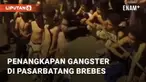 Sekelompok remaja yang diduga gangster ditangkap di Pasarbatang, Brebes,  Minggu (28/1/2024). Penangkapan tersebut dilakukan oleh Satreskrim Polres Brebes