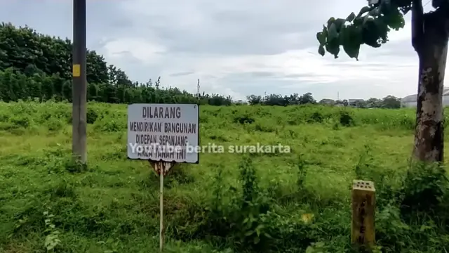 Penampakan lahan untuk rumah pensiun Presiden Jokowi di Karanganyar, Jawa Tengah. (Foto: Dok. YouTube Berita Surakarta)