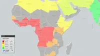 Sebuah peta mengungkapkan ukuran rata-rata penis pria dari seluruh dunia. Negara mana di urutan pertama?