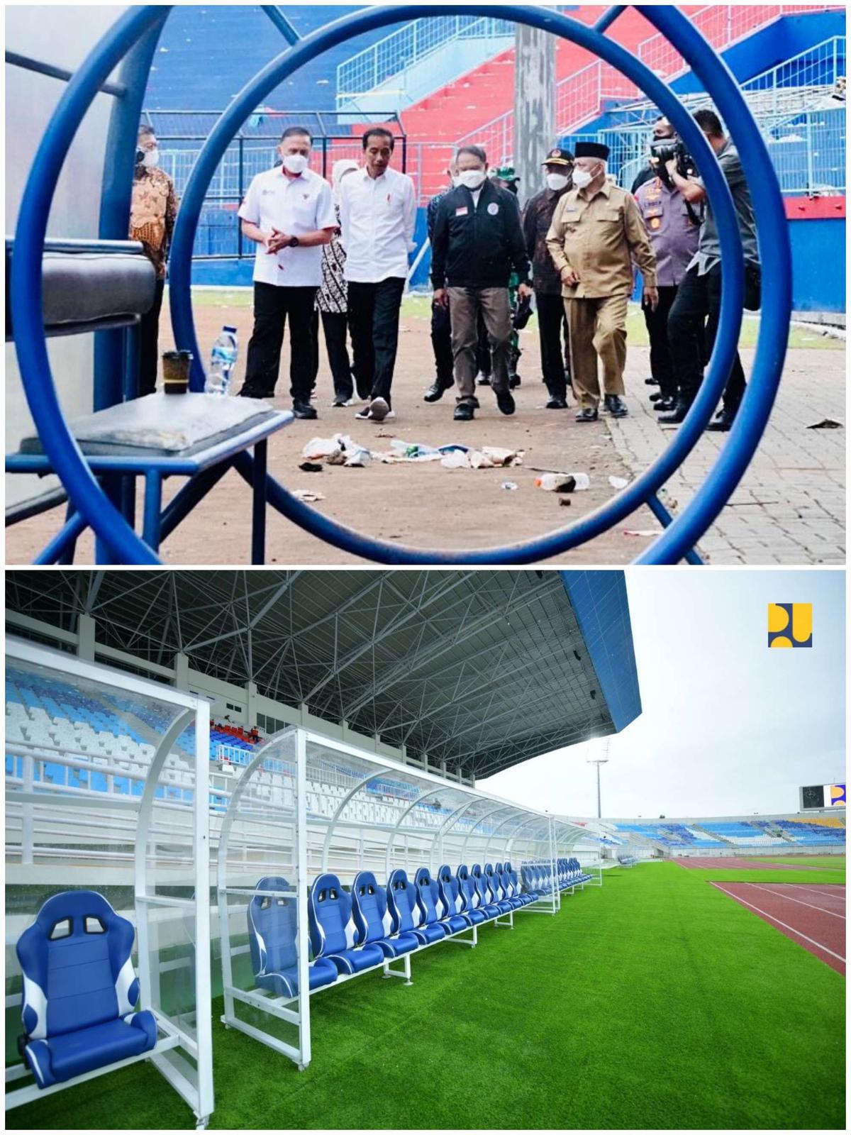 Kondisi Stadion Kanjuruhan Sebelum dan Setelah Direnovasi