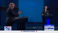 Debat capres AS yang terakhir antara Donald Trump dan Joe Biden. Dok: C-SPAN