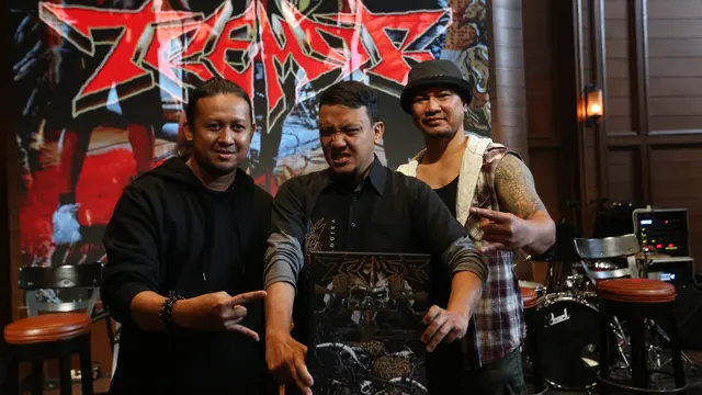 Band Tremor saat meluncurkan album Evolusi Logika