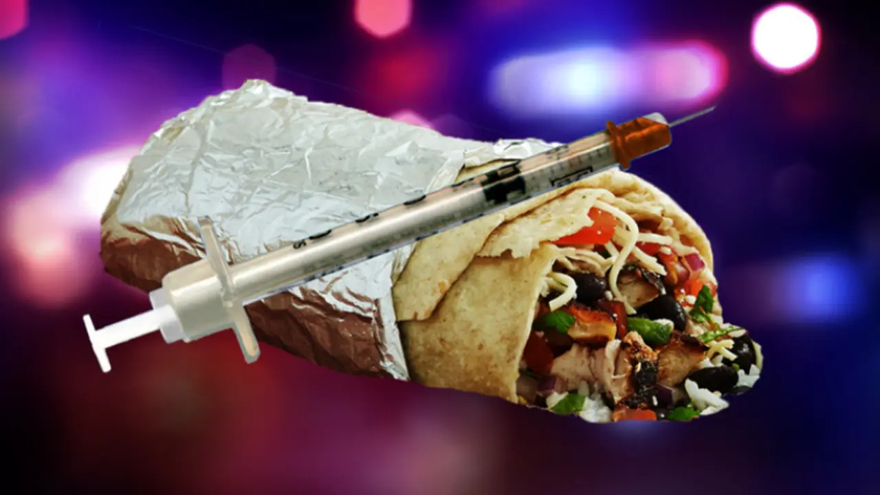 Seorang Pria Keluarkan Air Liur Setelah Makan Burrito
