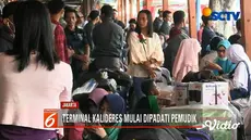 Ribuan calon pemudik jurusan Pulau Sumatra di Terminal Kalideres, Jakarta, memilih berangkat lebih awal.