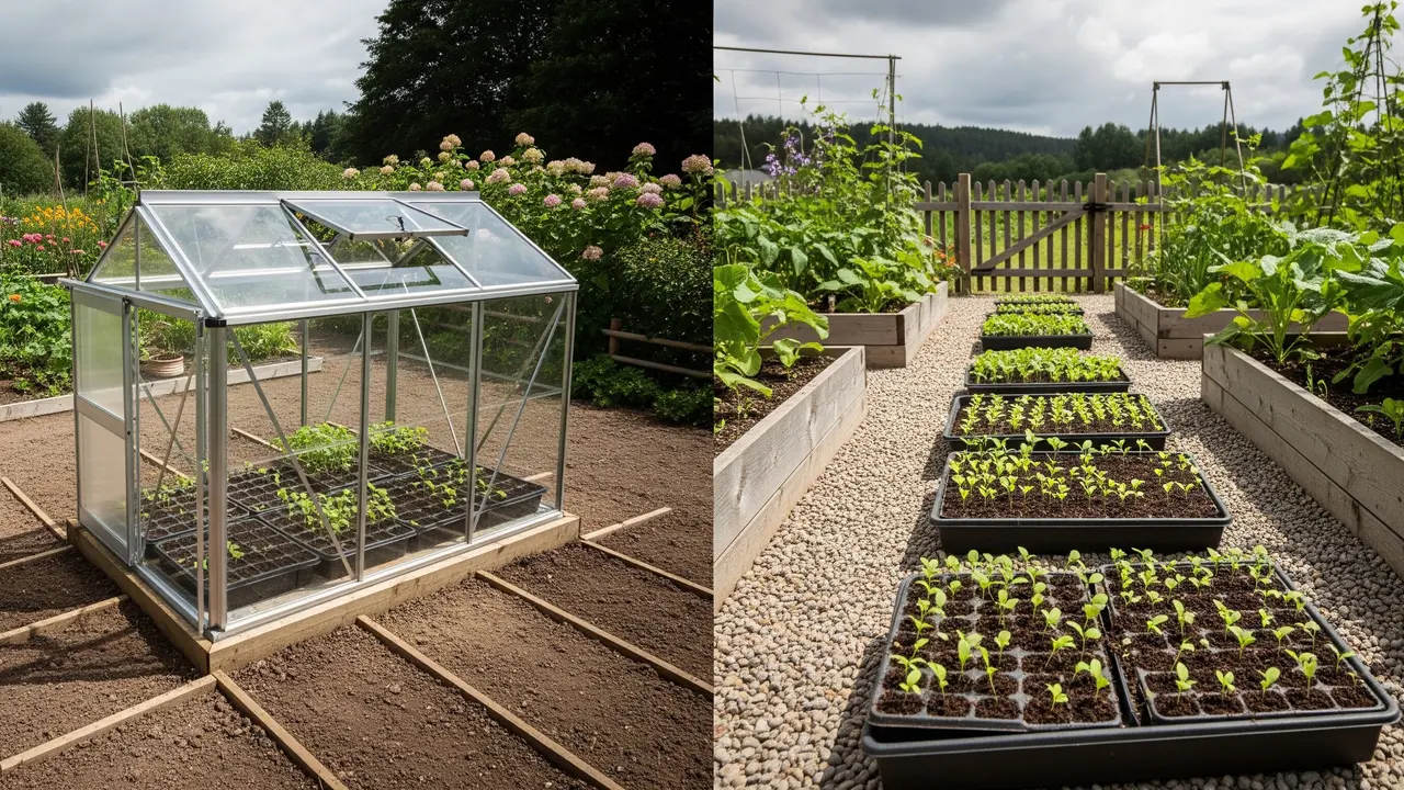 Greenhouse Mini vs Menyemai Tanpa Penutup