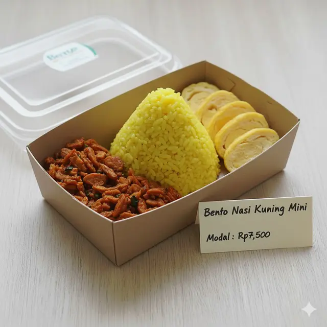 Bento Nasi Kuning Mini (Gemini AI)