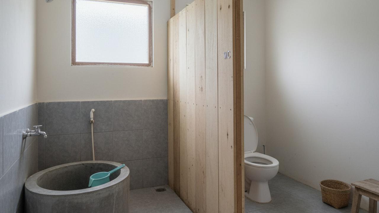 Model Kamar Mandi dan WC Sederhana