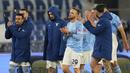 Hingga laga usai skor 1-1 tetap bertahan. Dengan hasil ini Lazio masih tertahan di posisi ketiga klasemen sementara dengan mengemas 38 poin. (AP Photo/Alessandra Tarantino)