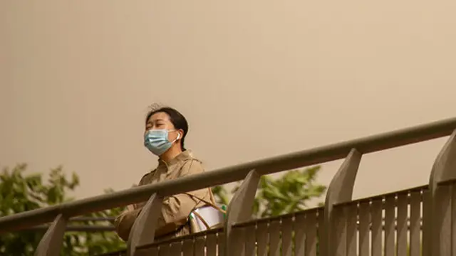 FOTO: Badai Pasir Terjang Beijing