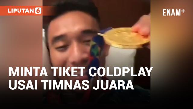 Timnas U-22 Juara SEA Games 2023, Rizky Ridho Minta Tiket Konser Coldplay ke Jokowi