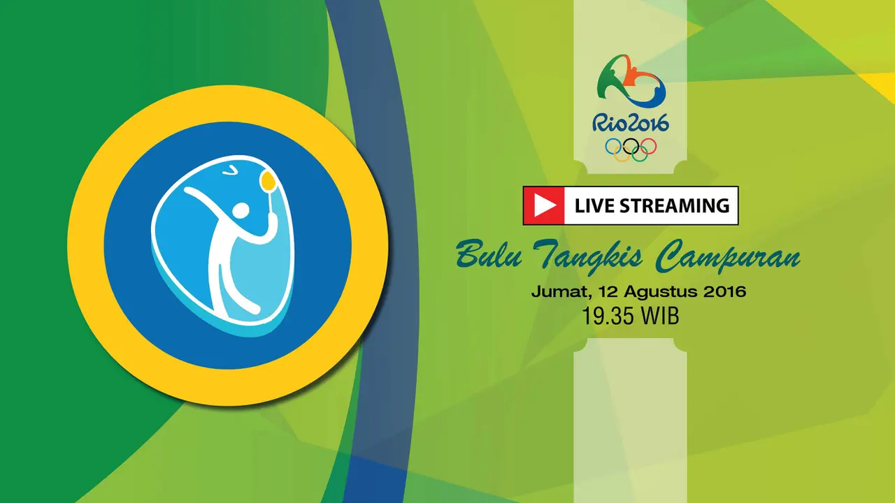 Banner Bulu Tangkis Campuran Jumat, 12 Agustus, 19.35 WIB