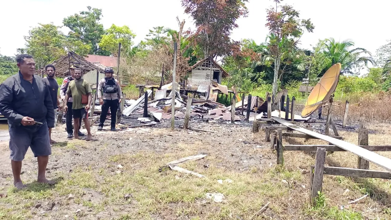 TKP Penembakan KKB