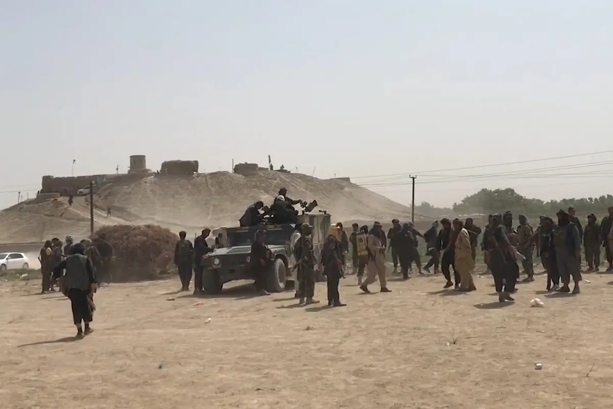 Pasukan pemerintah Afghanistan di Provinsi Jowzjan selama serangan Taliban 2021 (wikimedia commons)