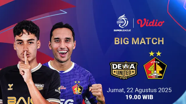 Live streaming Dewa United vs Persik Kediri di Vidio. (dok. vidio.com)