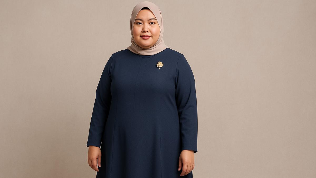8 Gamis Simple tapi Mewah 2025 untuk Orang Gemuk, Tampil Anggun tanpa Ribet