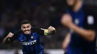 Kapten Inter Milan, Mauro Icardi, menyebut kekuatan dan keinginan yang kuat jadi kunci kemenangan yang diraih timnya atas Lazio pada laga pamungkas Serie A 2017-2018. (Marco Bertorello)